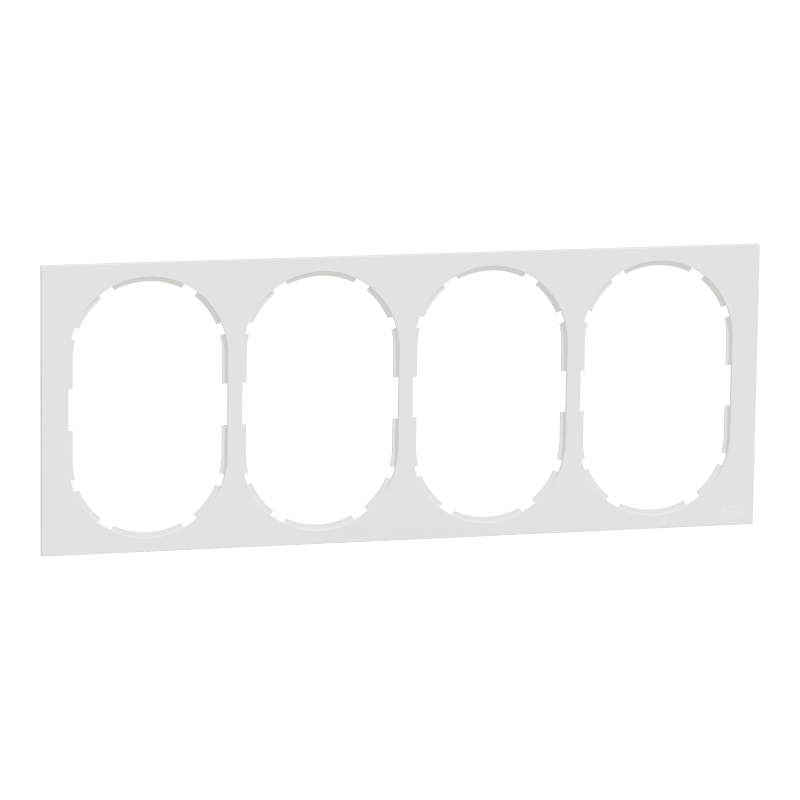 Frame 4-Hole for socket One PURE WHITE (EKO50014)