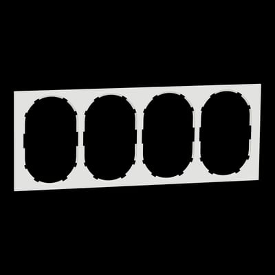 Frame 4-Hole for socket One PURE WHITE
