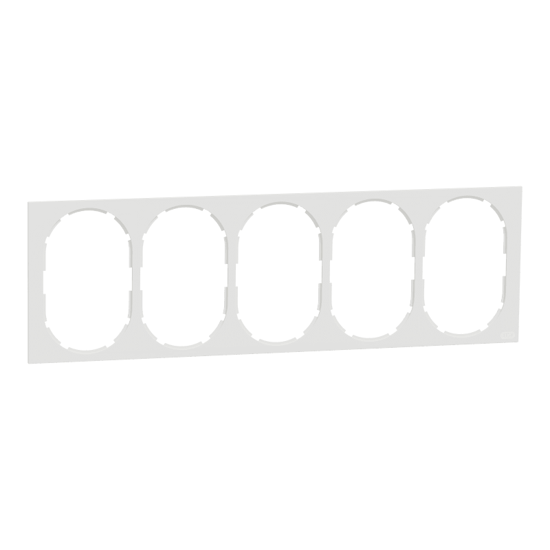 Frame 5-Hole for socket One PURE WHITE (EKO50016)
