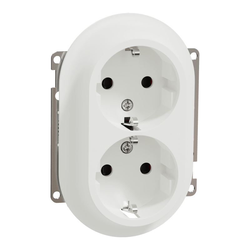 Socket without frame high quick-connect One PURE WHITE (EKO50077)