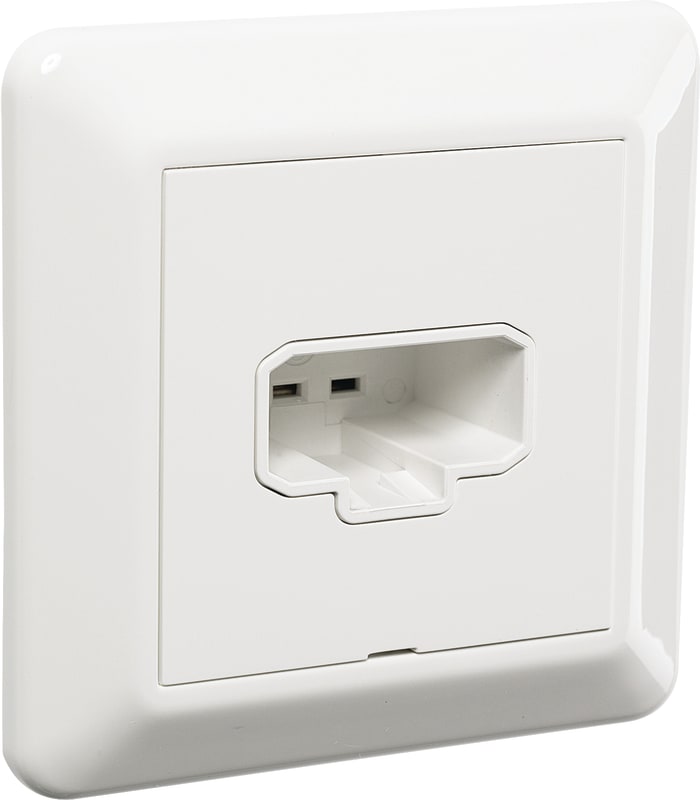 RS16 DCL Wall Outlet with Plug, Polar White (EKO04976)