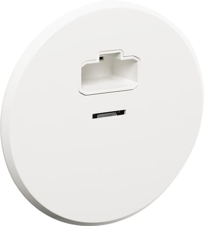 DCL Ceiling Lamp Outlet+plug POLAR WHITE