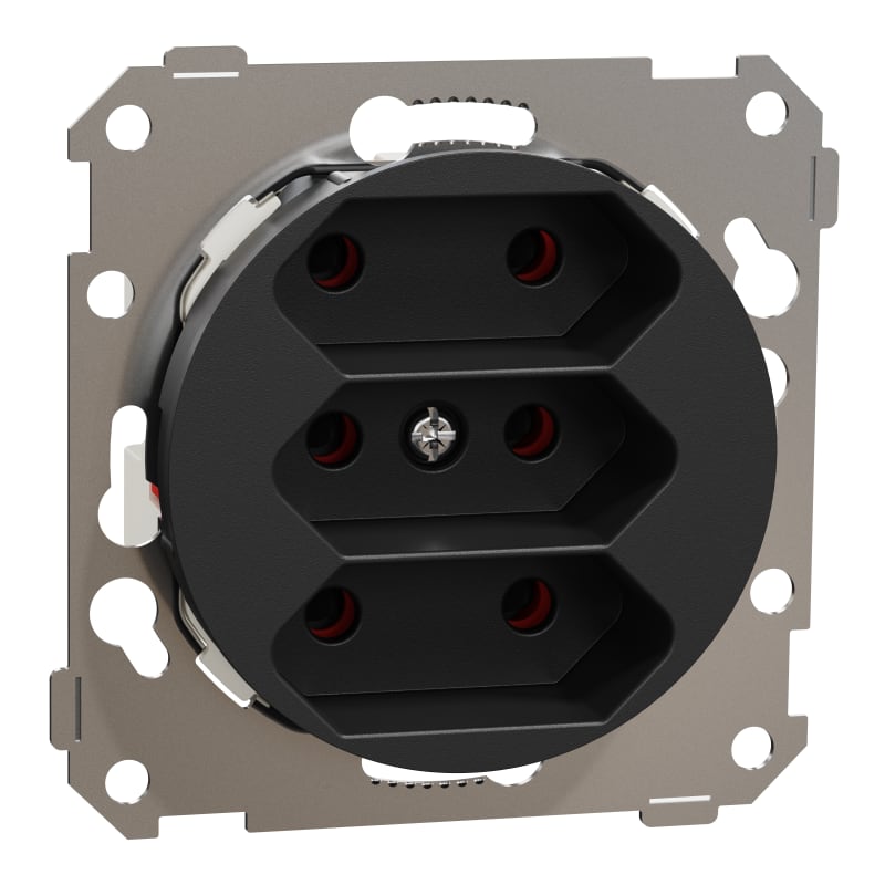 Europlug 3-WAY One Black (EKO50084)