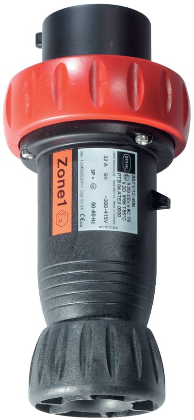Plug 32A 4P 380-415V 6H RED