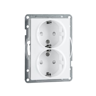 Socket IF SPLIT Double Socket 1,5 BOX White