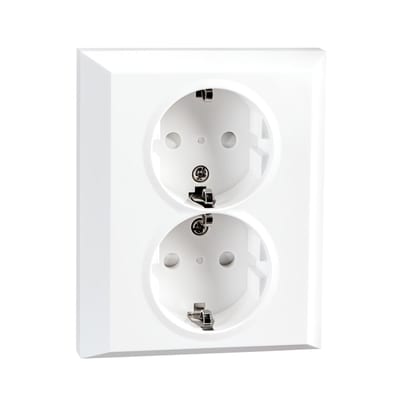 Socket IF SPLIT Double Socket White
