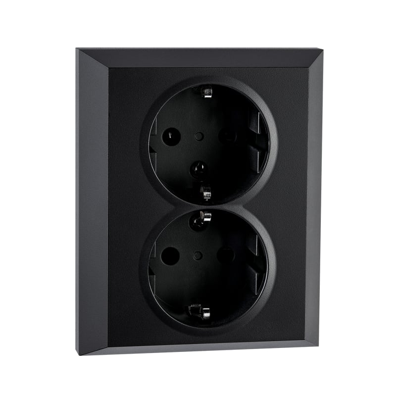 Socket IF SPLIT Double Socket Black (77141)
