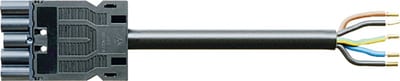 GST18I5 Cable, Han-Fri, 6M, 2.5mm², Black
