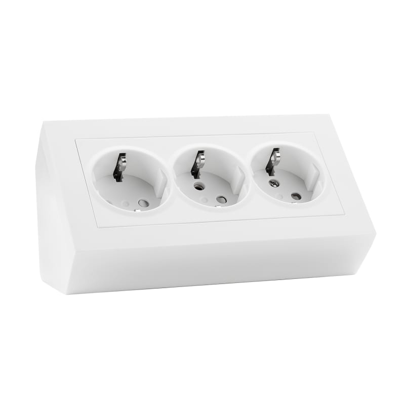 Corner Box with Triple Socket HVI (77640)