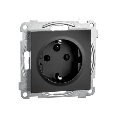 SG Armaturen Socket IF Single with Earth S Black