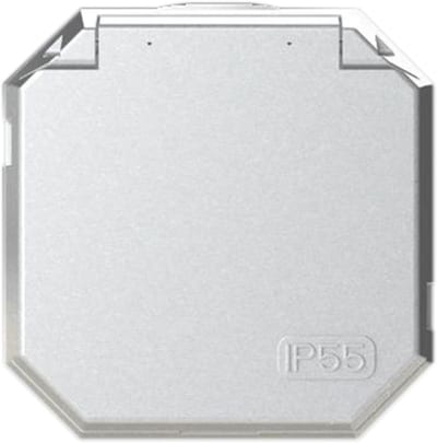 Garant Single Socket with Cover Lacquered IP55