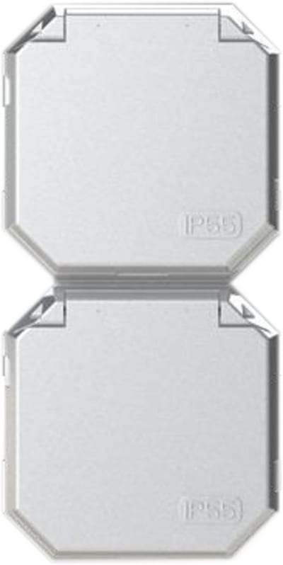 Garant Double Socket with Cover Lacquered IP55