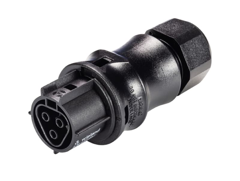 RST 3POL, Female, Screw terminal, Ø10-14, Black (96.031.4153.1)