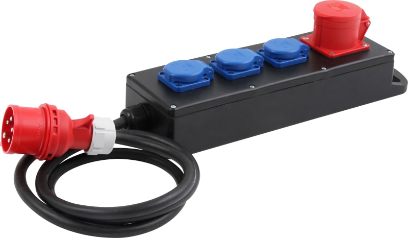 Rubber Power Distributor 16 A 400 V (1570654)