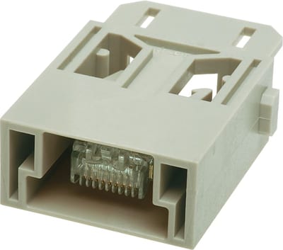 Han RJ45 module, male for plugs