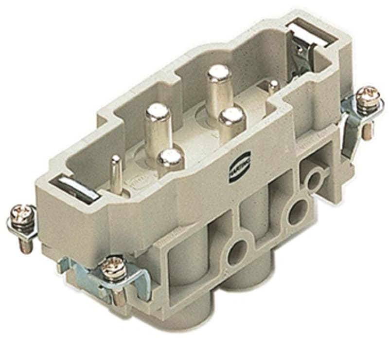 Han K 4/2 Pin Male Insert (09380062601)
