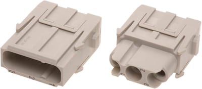Han C module, crimp male