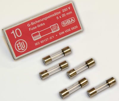 Glass Fuse 5X20 250V K 0,25A