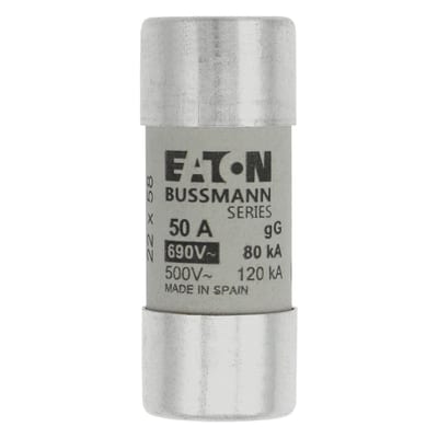 Cylindrical Fuse 22 x 58 50A GG 690VAC