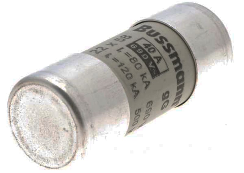 Cylindrical Fuse 22 x 58 40A GG 690VAC (C22G40)