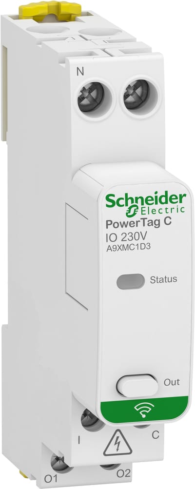 Schneider Electric PowerTag C IO 230V digital input output module A9XMC1D3