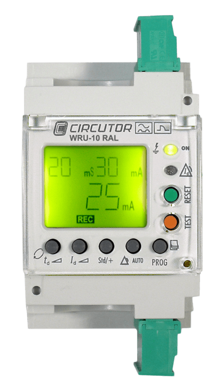 Function WRU-10 RAL Self-Reclosing Earth Leakage Relay with Built-In Toroid — Type A, Ø28 mm Integral Toroid, Automatic Reclosing (CI244530007000)