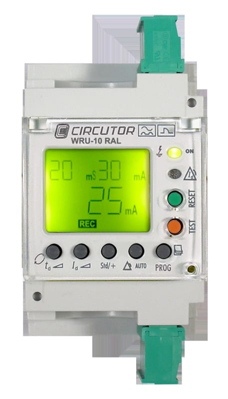 Function WRU-10 RAL Self-Reclosing Earth Leakage Relay Kit with 85 A Contactor — Type A, Ø28 mm Integral Toroid, Automatic Reclosing, Contactor Included (CI24453IS51)