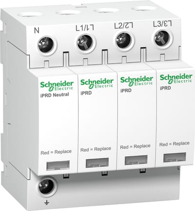 Schneider Electric IPRD20 modular surge arrester - 3P + N - 350V A9L20600