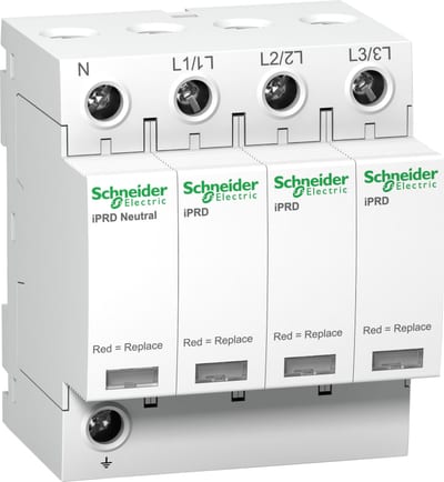 Schneider Electric IPRD40R modular surge arrester - 3P + N - 350V - with remote transfert A9L40601
