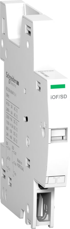 Schneider Electric ACTI9 IC60 RCBO - auxiliary contact - 1OF/SD - AC/DC A9A19803