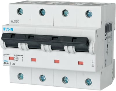 Eaton AZ-4-C32 Miniature Circuit Breaker — 4P, Type C, 32 A, up to 25 kA