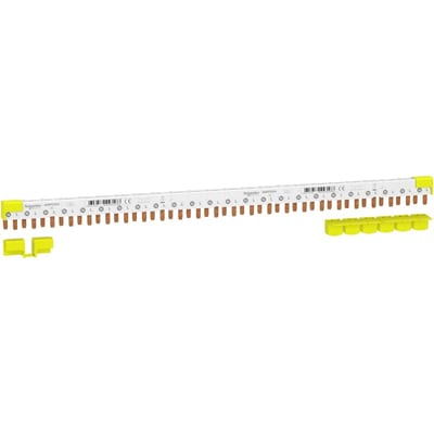 Schneider Electric comb busbar, ACTI9, 1L+N, 9 mm pitch, 24 modules, 80 A A9XPC624