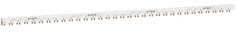 Schneider Electric Comb busbar, ACTI9, 1L+N with aux, 80A, 230VAC, 48 modules A9XPA648