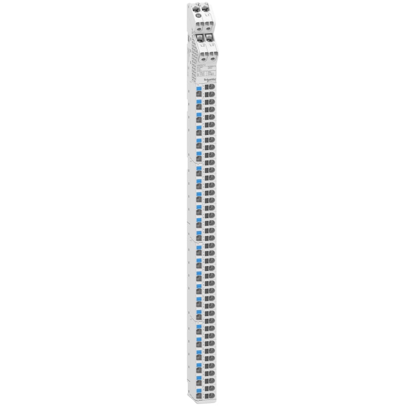 Schneider Electric Vertical distribution block, ACTI9 VDIS, 3L+N, 125A, 250/440VAC, 66 connection points A9XPK714