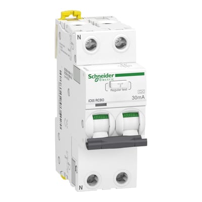 ACTI9 IC65 RCBO 2P C 20A 30MA, I2=1,3