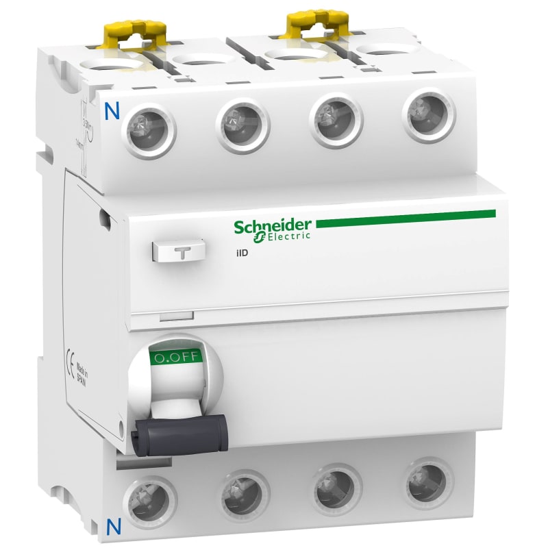 Schneider Electric ACTI9 iID - RCCB - 4P - 63A - 230 V - 30 mA - type A A9R08463