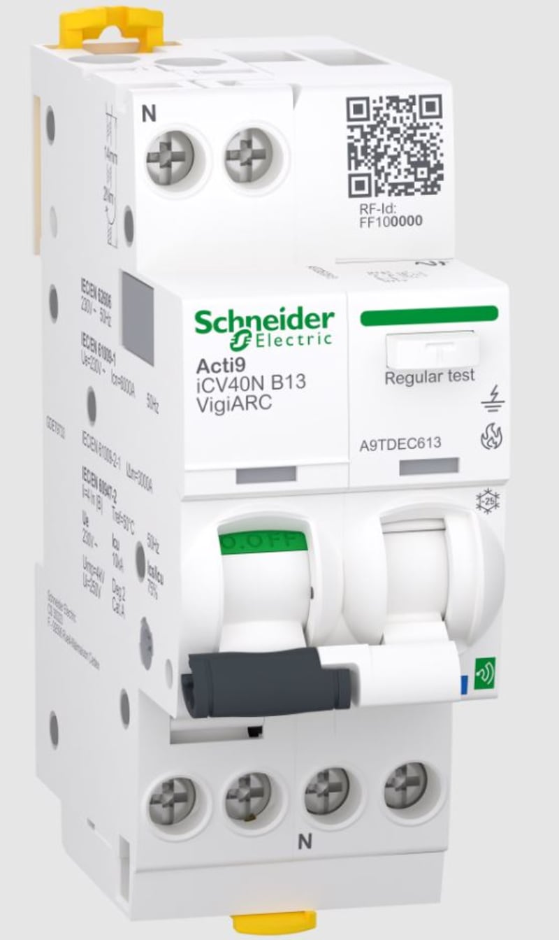 ICV40N RCBO+AFD 1PN 13A B comm.. (A9TDEC613)