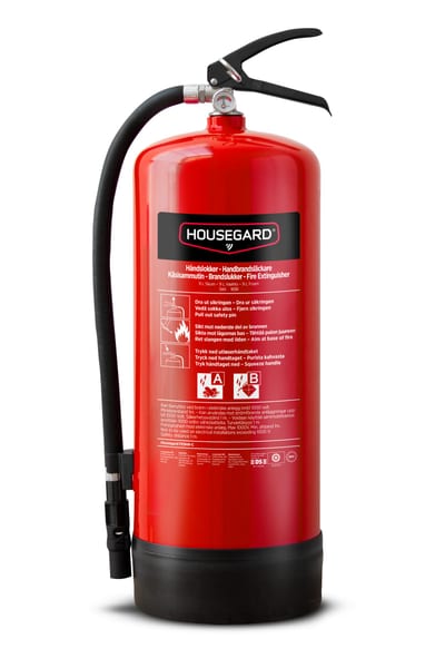 Foam Fire Extinguisher 9 L, PFAS-Free, 34A 183B, FE9HR-C