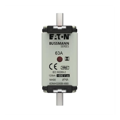 Eaton 63NHG00BI-690 NH00 Knife-Blade Fuse 63 A 690 V gG