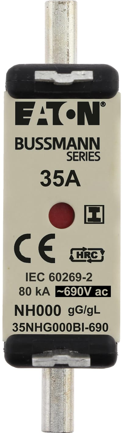Eaton NH000 Knife Fuse 35 A AC 690 V 120 kA gL/gG