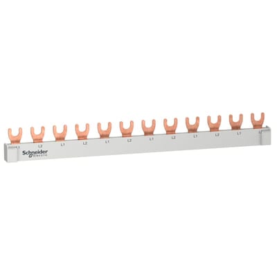 Schneider Electric RESI9 - comb busbar - 1L+N - 18 mm pitch - 12 modules - 63 A R9XFH212