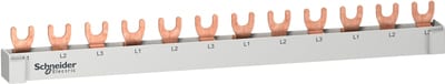 Schneider Electric RESI9 - comb busbar - 3L - 18 mm pitch - 12 modules - 63 A R9XFH312