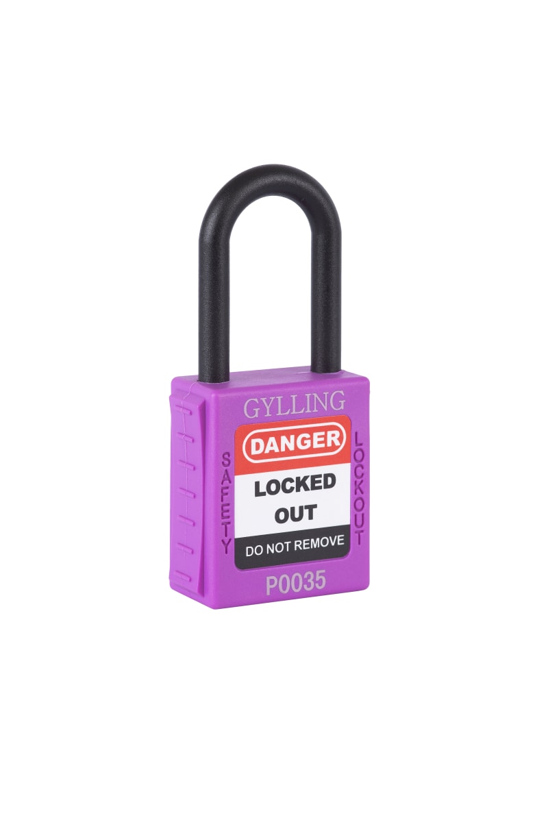 Padlock PURPLE, 38X6MM nylon, KD (310058)