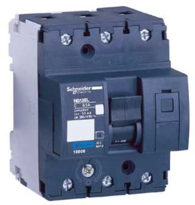 Schneider Electric Miniature circuit-breaker, ACTI9 NG125L, 3P, 50 A, C curve, 50 kA (IEC 60947-2)