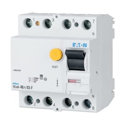Residual current circuit breaker 40A 4P 100MA F (187415)