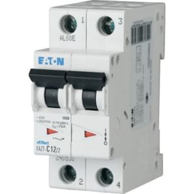 Eaton FAZT-D10/2 Miniature Circuit Breaker — 2P, Type D, 10 A, 25 kA