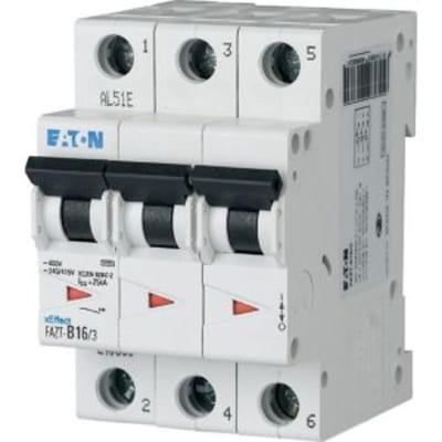 Eaton FAZT-B13/3 Miniature Circuit Breaker — 3P, Type B, 13 A, 25 kA