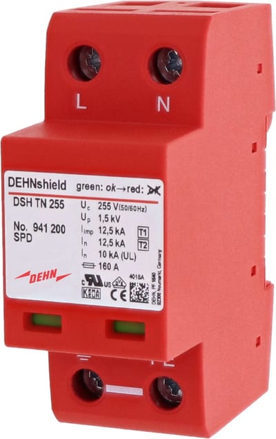 Surge protection device Type 1+2+3 for TN