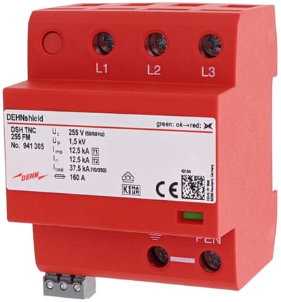 Surge protection device Type 1+2+3 for TNC FM (941305)