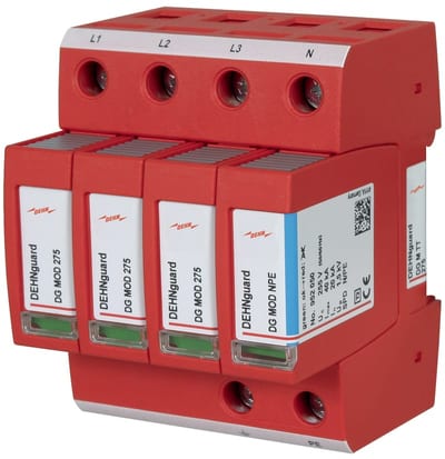 Surge protection device Type 2+3 for TT/TN-S